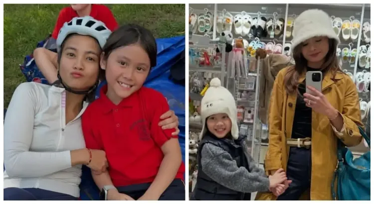 Acha Septriasa bersama Brie sang buah hati