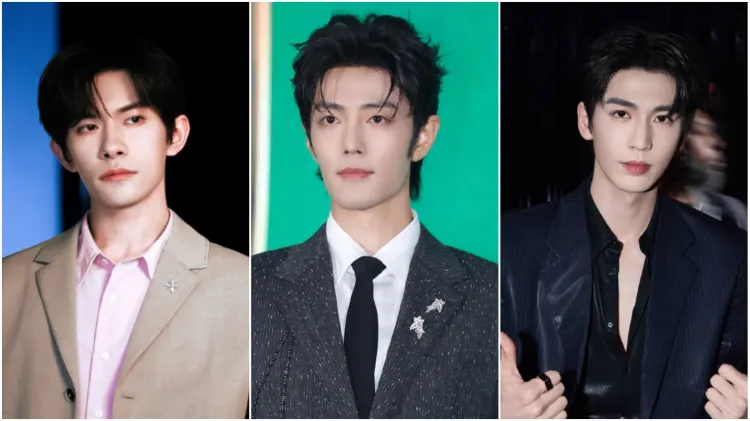 (dari kiri) Xiao Zhan, Jackson Yee, dan Zhang Linghe. Foto: Dok. Weibo