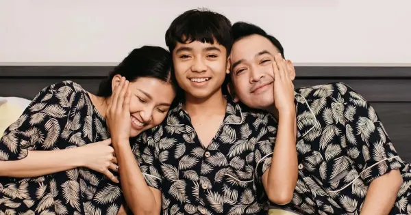 Betrand Peto Bersama Ruben Onsu dan Sarwendah