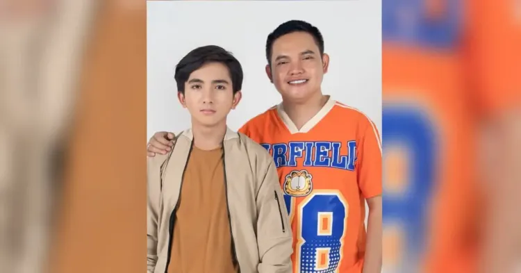 Dodhy Kangen Band bersama putranya Azizan Khan atau Zi