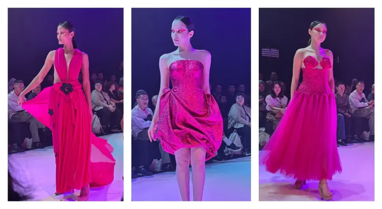Fuchsia_koleksi dan desain busana yang dibawakan Billy Tjong bersama murid-muridnya Fuchsia_koleksi dan desain busana yang dibawakan Billy Tjong bersama murid-muridnya
