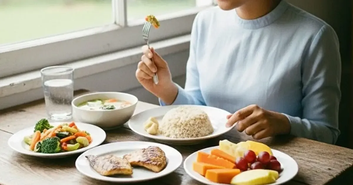 Ilustrasi makanan sehat