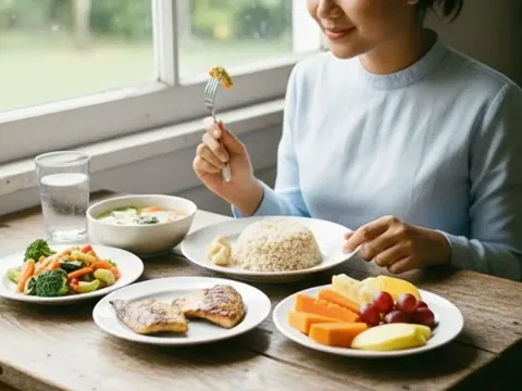 Ilustrasi makanan sehat
