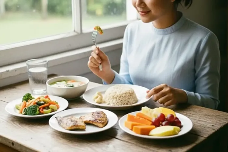 Ilustrasi makanan sehat
