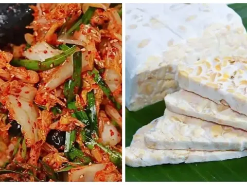 Kimchi dan tempe contoh makanan fermentasi