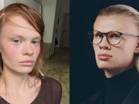 Model Mirip Erling Haaland