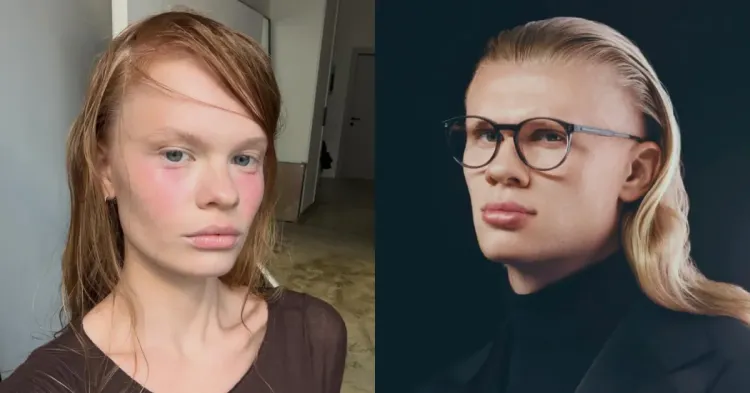 Model Mirip Erling Haaland