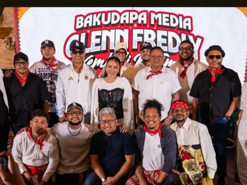 Mutia Ayu saat hadir di konferensi pers festival musik Glenn Fredly Kembali Ke Timur