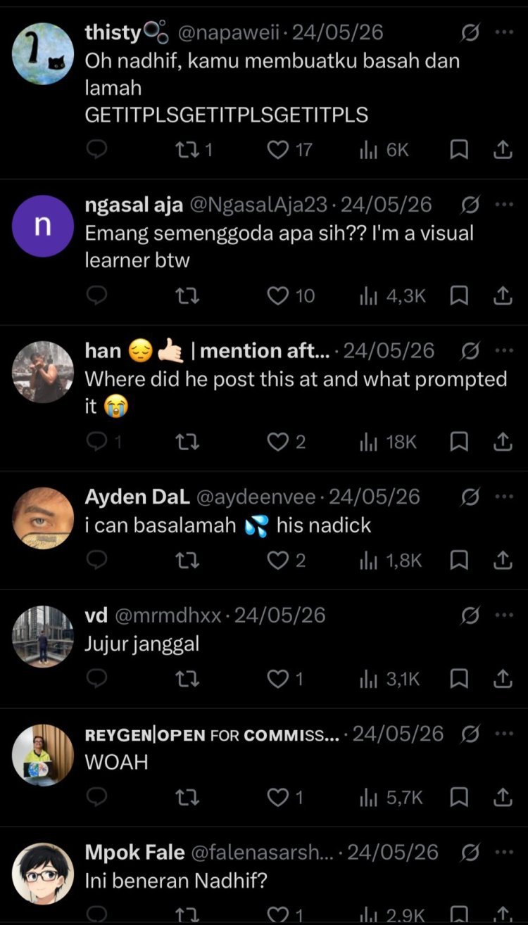 Nadhif Basalamah unggah tangkapan layar pelecehan netizen. (Foto: Instagram/nadhifbasalamah)