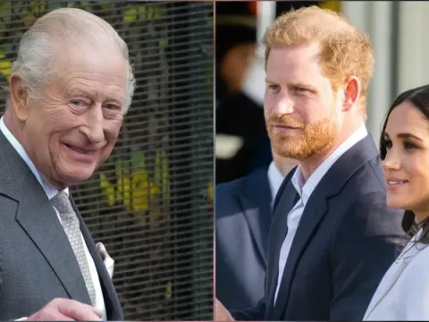 raja charles pangeran harry meghan markle