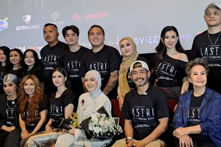 Richa Novisha saat hadir di screening Lastri Arwah Kembang Desa