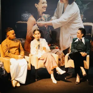 Widyawati saat peluncuran film Jalan Pulang