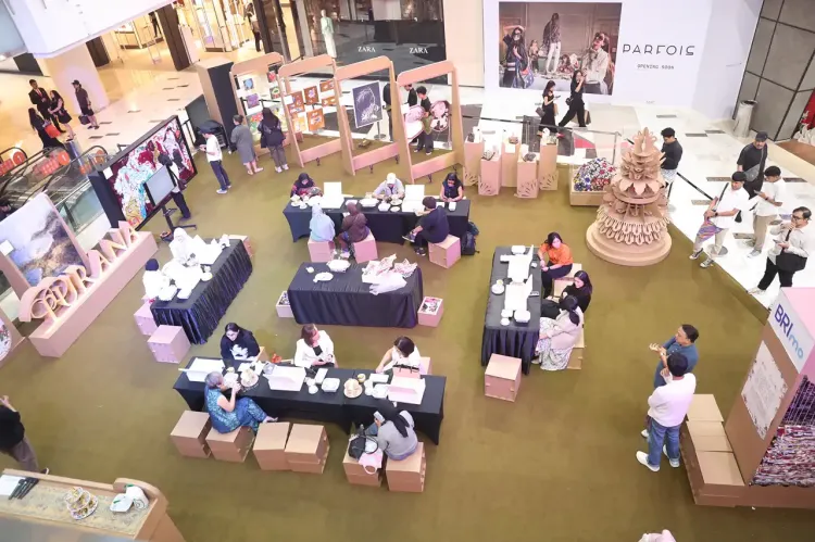 Booth workshop kolaborasi Purana dan Vicenza yang berlangsung di Grand Indonesia