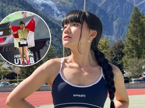 Cindy Gulla Eks JKT48 Tembus Garis Finis UTMB Mont-Blanc Setelah Lari 13 Jam