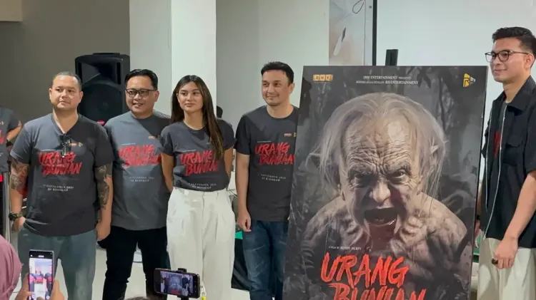 Dimas Aditya di peluncuran poster film Urang Bunian