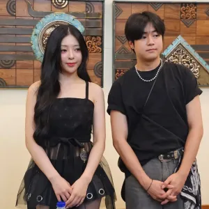 Dua idol Korea Henny dan Gunwoo saat hadir di coaching clinic Born Star Indonesia