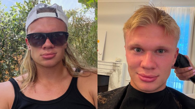 Erling Haaland Potong Rambut Sambut Musim Baru