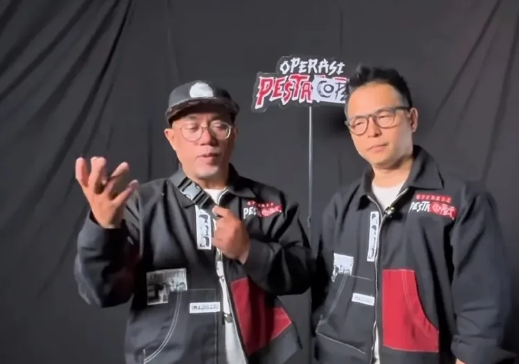Ernest Prakasa dan Sutradara Edy Khemod