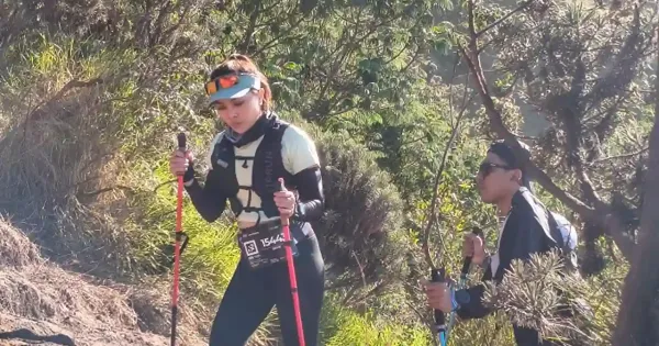 Ismi Melinda dalam partisipasinya di Merapi Merbabu de Trail Ismi Melinda dalam partisipasinya di Merapi Merbabu de Trail