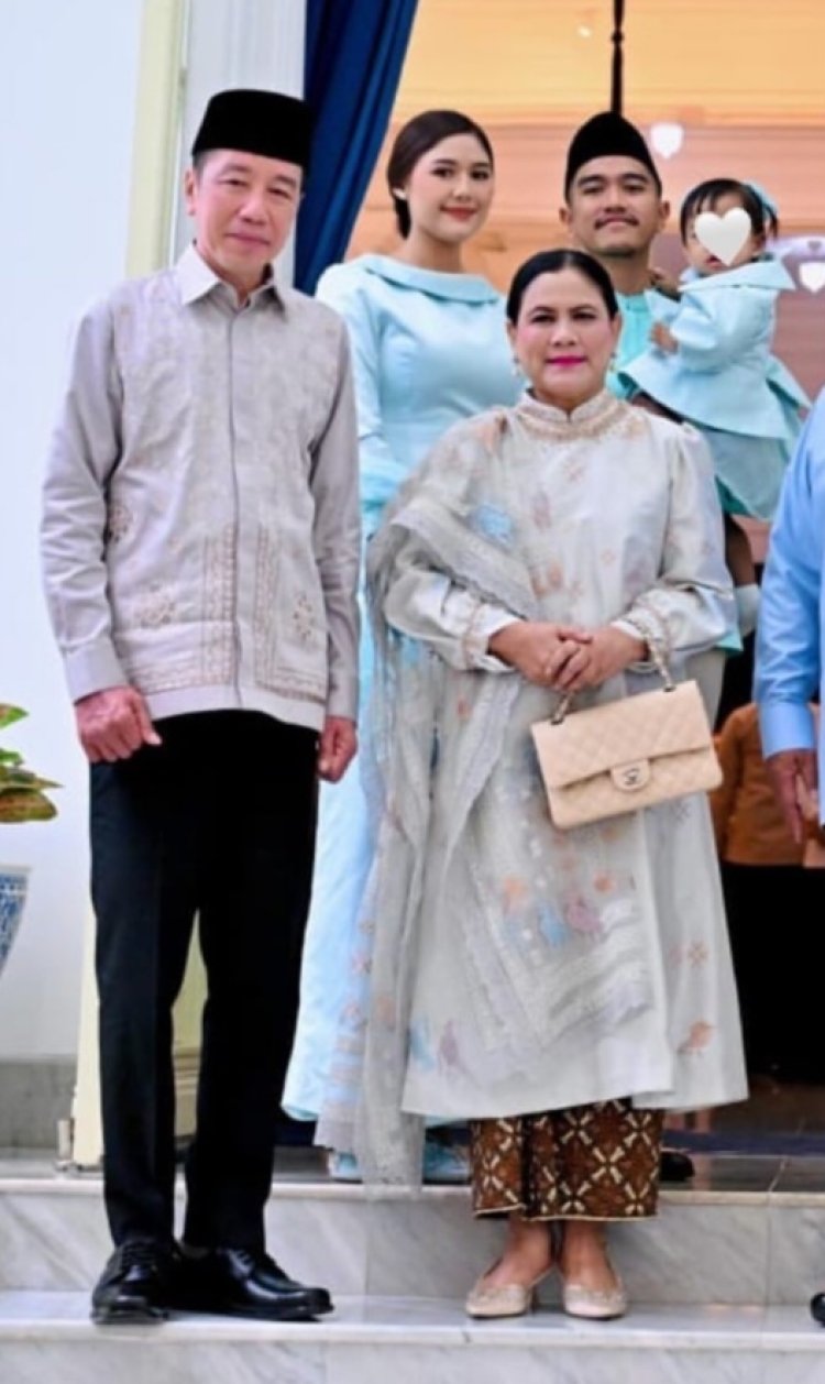 Koleksi Tas Chanel Iriana Jokowi Gaya Iriana saat menghadiri open house Presiden Prabowo. Foto: Dok. Instagram @erinagudono