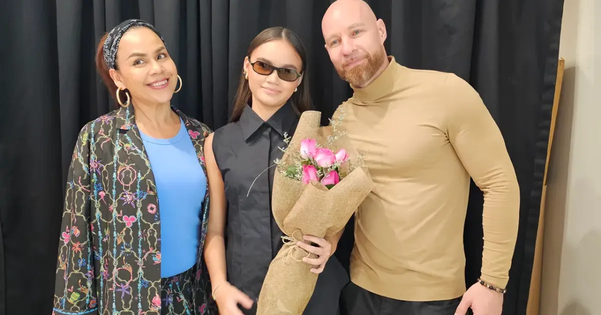 Melaney Ricardo dan suami Tyson Lynch bersama putrinya Chloe Valentine Lynch