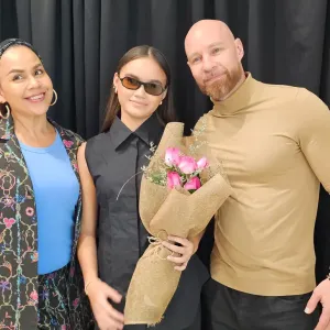 Melaney Ricardo dan suami Tyson Lynch bersama putrinya Chloe Valentine Lynch
