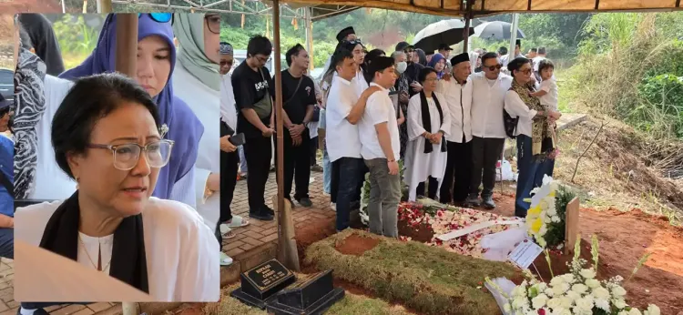 Pemakaman Alfian Bumulo suami Debby Cynthia Dewi