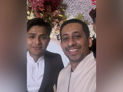 Postingan Habib Jafar di Pernikahan Kadam Sidik. Foto: Instagram @husein_hadar