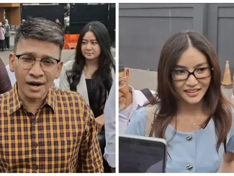 Ruben Onsu dan Sarwendah di PN Jaksel