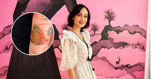 Sara Wijayanto Istri Demian Aditya Tato Rahwana di Lengan