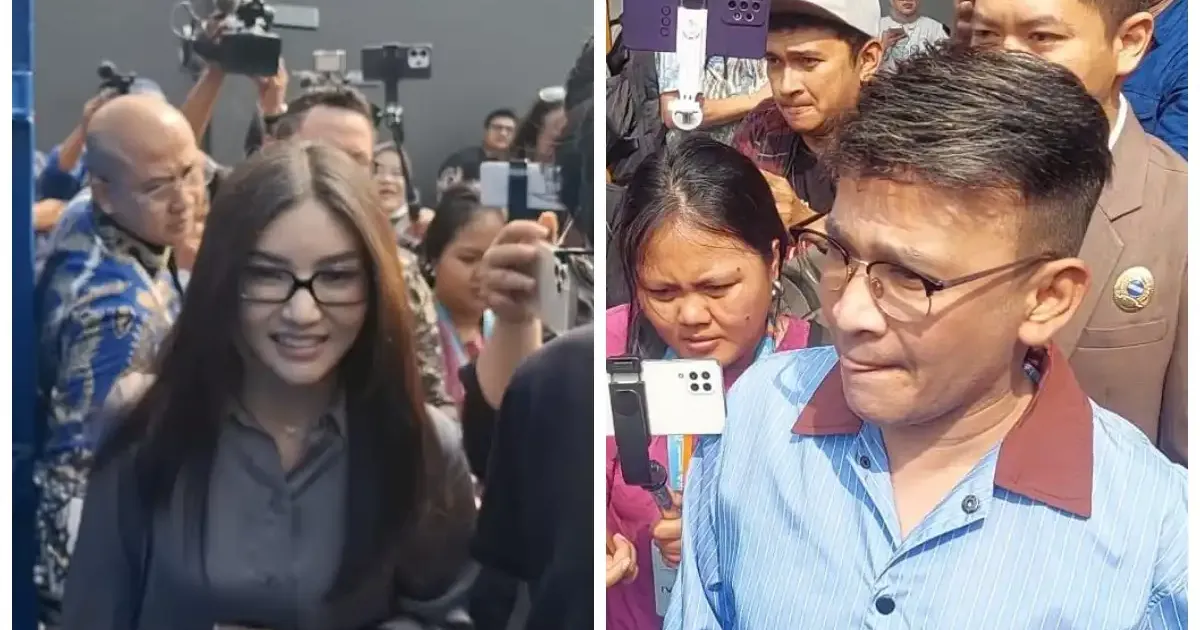 Sarwendah dan Ruben Onsu di PN Jakarta Selatan