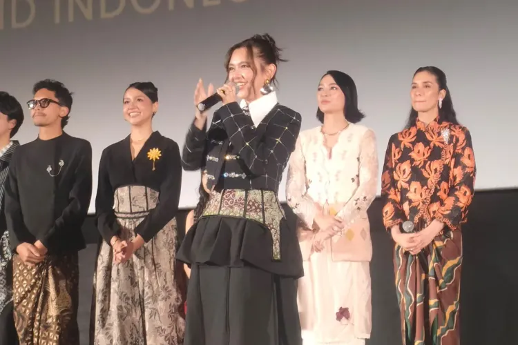 Ziva Magnolya di konferensi Pers Ayah Aku Mau Cerita