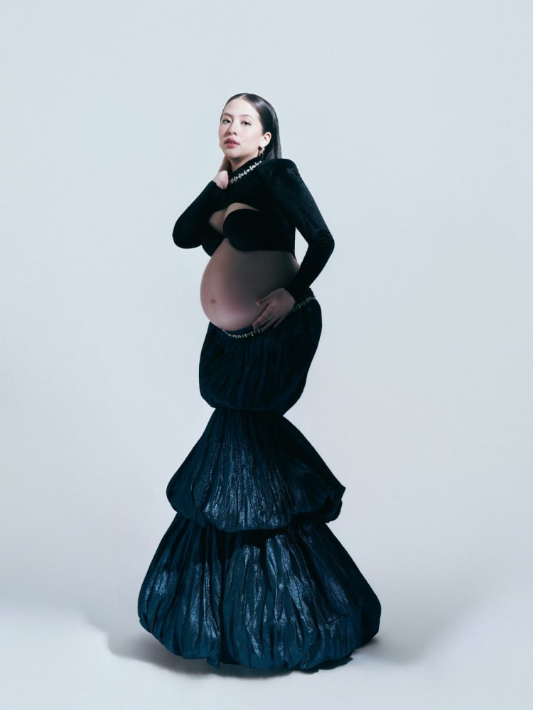 Adhisty Zara Maternity Shoot (4) Detail gaun Zara yang membuat netizen salfok. Foto: Dok. Instagram @zaraadhsty