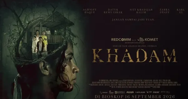 Aghniny Haque di poster film Khadam
