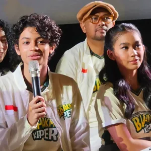 Ali Fikry saat perilisan film Bapakmu Kiper