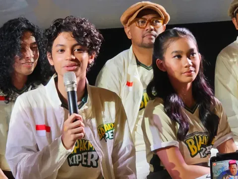 Ali Fikry saat perilisan film Bapakmu Kiper