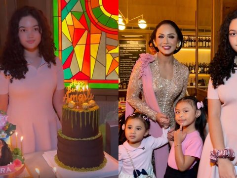 Amora Lemos Rayakan Ulang Tahun Ke-15 Serba Pink