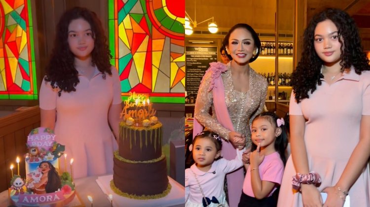 Amora Lemos Rayakan Ulang Tahun Ke-15 Serba Pink