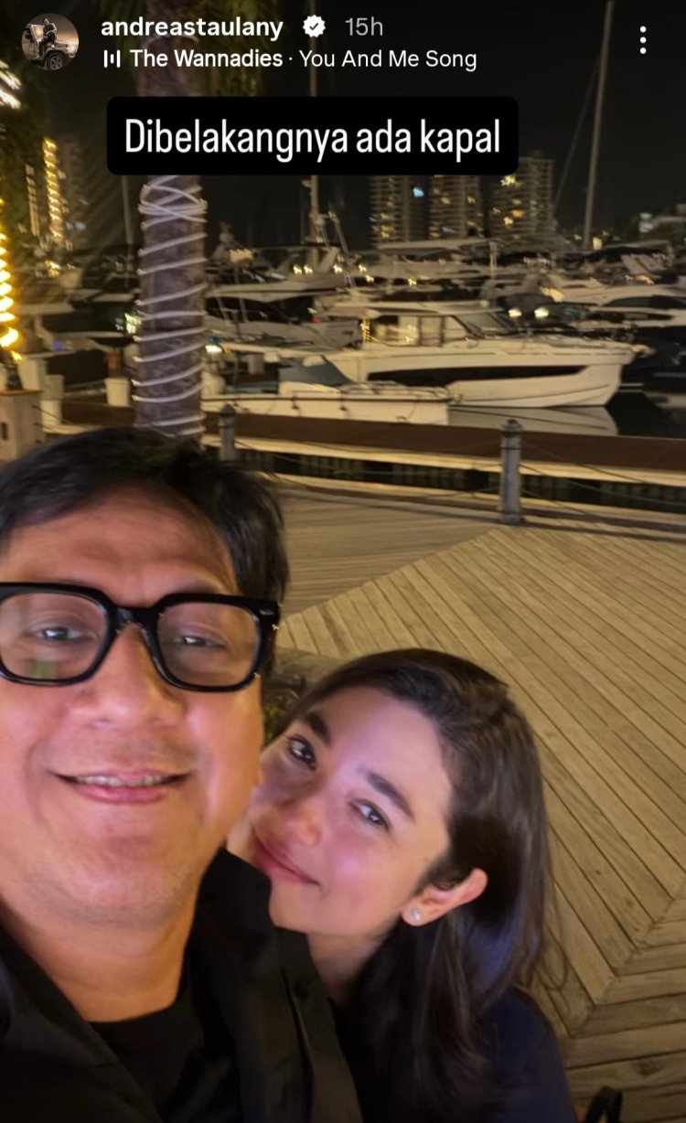 Andre Taulany dan Amanda Rigby honeymoon di Singapura. Foto: Dok. Instagram @andreastaulany
