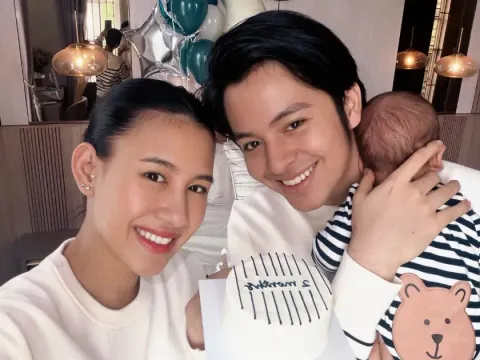 Angga Yunanda dan Shenina Cinnamon Bersama Anak