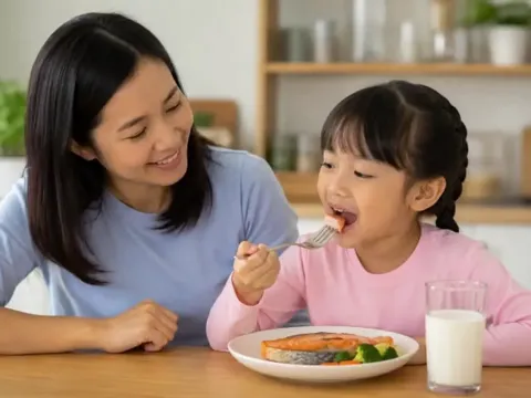 Asupan makanan juga menjadi satu kunci kecerdasan anak