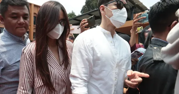 Audi Marissa dan Anthony Xie di Pengadilan Negeri Jakarta Selatan