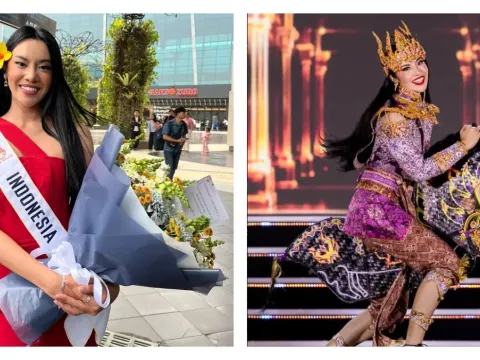 Audrey Bianca dan saat tampil memainkan Tari Kuda Lumping