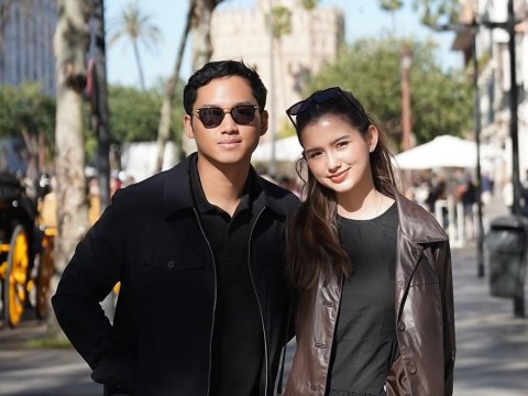 Azriel Hermansyah dan Sarah Menzel