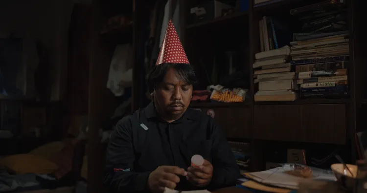 Benidictus Siregar dalam teaser Seporsi Mie Ayam Sebelum Mati