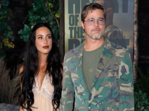 Brad Pitt dan Ines de Ramon Premiere Heart of the Beast