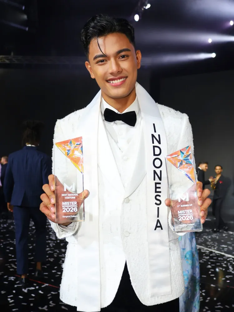 Gede Aiswarya Kartika raih 2nd runner-up Mister International 2026. Foto: Dok. Instagram @misspawee