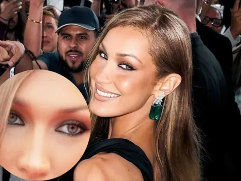 Hooded eyes makeup bella hadid