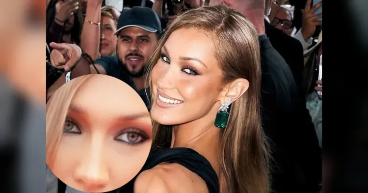 Hooded eyes makeup bella hadid