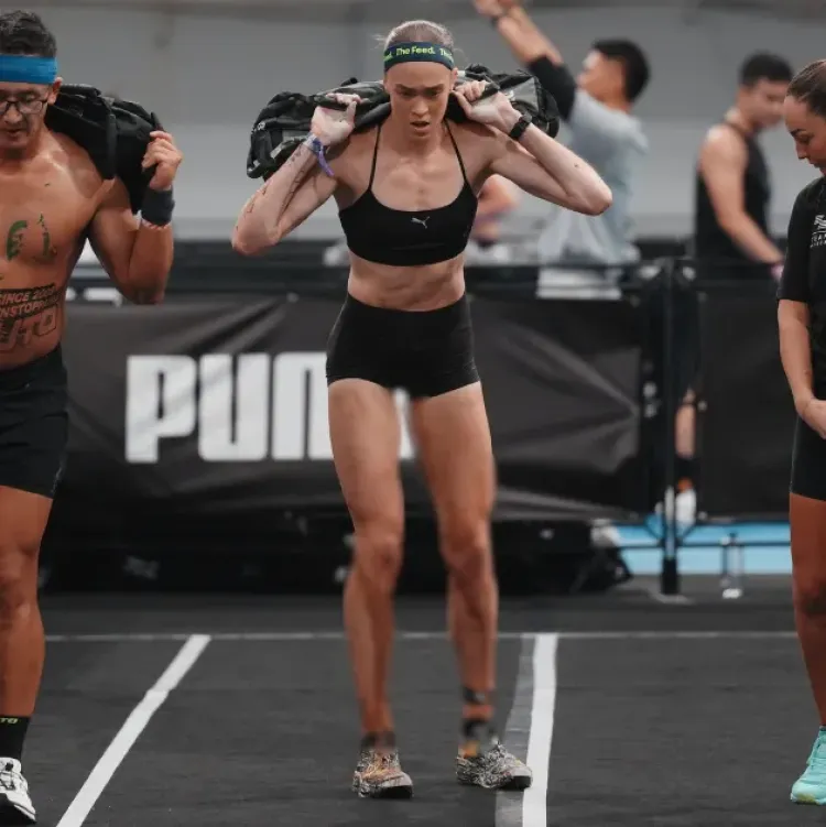 Hyrox Atlet BAB Joanna Wietrzyk, atlet yang BAB di tengah pertandingan HYROX Beijing. Foto: Dok. X @Complex